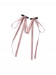 Cute Fairy Ribbon Ballet Style Lop Ear Rabbit Bowknot Kawaii Fashion Accessories Hairpin