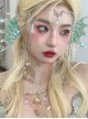 Mermaid Princess Sparkling Dreamy Fairy Pearl Shell Tassel Mermaid Fin Earrings Sweet Lolita Side Clip Earrings