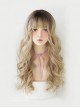 Fashion Daily Natural Full Head Big Wave Air Bangs Sweet Lolita Long Curly Wig