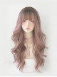 Fashion Daily Natural Full Head Big Wave Air Bangs Sweet Lolita Long Curly Wig