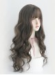 Fashion Daily Natural Full Head Big Wave Air Bangs Sweet Lolita Long Curly Wig