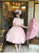 Ancient Petal Rabbit Series Ribbon Bowknot Exquisite Three Dimensional Lace Pearl Decoration Petal Lace Hem Sweet Lolita Sleeveless Dress