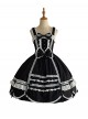 Ancient Petal Rabbit Series Ribbon Bowknot Exquisite Three Dimensional Lace Pearl Decoration Petal Lace Hem Sweet Lolita Sleeveless Dress