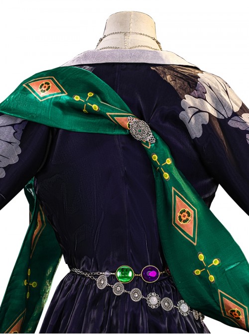 Game Where Winds Meet Halloween Cosplay Drunk Flower Shade Sect Men Costume Set