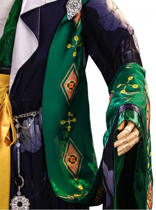 Game Where Winds Meet Halloween Cosplay Drunk Flower Shade Sect Men Costume Set