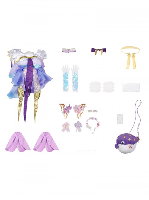 Game Honor Of Kings Halloween Cosplay Dolia Pearl Mermaid Costume Set