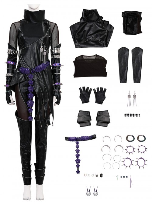 Animated Movie KPop Demon Hunters Halloween Cosplay Mira Leather Jacket Costume Set