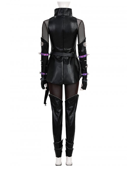 Animated Movie KPop Demon Hunters Halloween Cosplay Mira Leather Jacket Costume Set