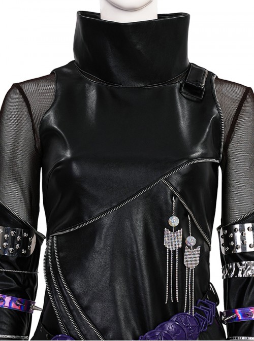 Animated Movie KPop Demon Hunters Halloween Cosplay Mira Leather Jacket Costume Set