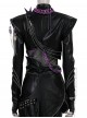 Movie Animated KPop Demon Hunters Halloween Cosplay Rumi Leather Jacket Costume Set