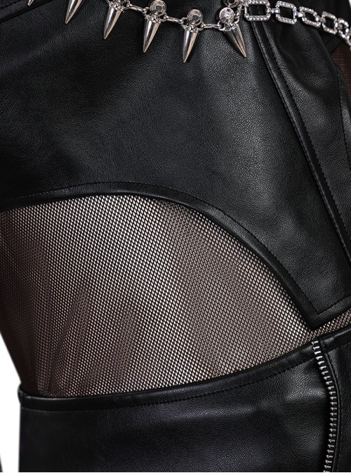 Animated Movie KPop Demon Hunters Halloween Cosplay Zoey Leather Jacket Costume Set