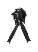 Dark Gorgeous Elegant Style Wings Sword Bat Shape Gem Metal Pearl Chain Bowknot Ribbon Lace Decoration Gothic Lolita Small Top Hat