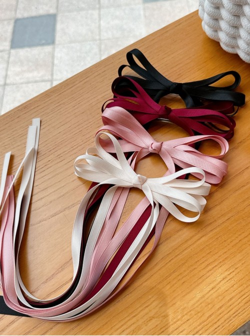 Exquisite Simple Versatile Artistic Fairy Like Bowknot Long Ribbon Sweet Lolita Hairpin