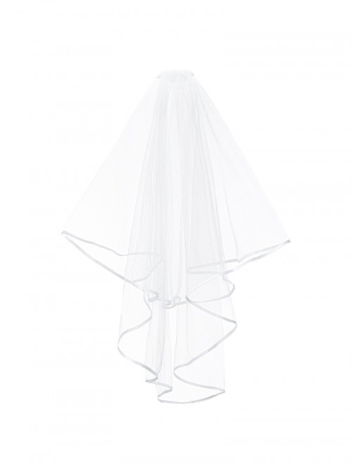 Before Dawn Series White Dreamlike Simple Elegant Line Decoration Gothic Lolita Lace Veil