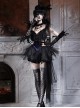 Mourning Day Series Dark Gorgeous Diamond Black Feather Lace Purple Velvet Binding Band Design Beads Mesh Tail Halloween Gothic Sleeveless Dress