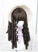 Cold Brown Elegant Daily Commuter Air Bangs Roman Curls Sweet Lolita Long Wig