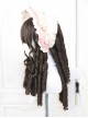 Cold Brown Elegant Daily Commuter Air Bangs Roman Curls Sweet Lolita Long Wig