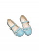 Versatile Cute Japanese Style Lace Bowknot Decorated Round Toe Sweet Lolita Flat Heel Shoes