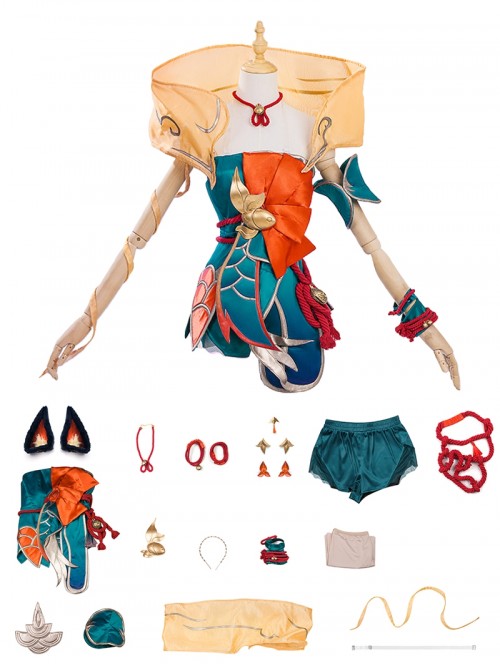 Game League Of Legends Halloween Cosplay Ahri Mythical Fantasy After Hours Spirit Blossom Springs Costume Set