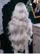 Silver White Natural Elegant Elf Style Moonlight Color Air Bangs Classic Lolita Full Head Long Curly Hair Wig