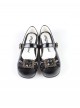 Coco Frame Series Elegant Retro Round Toe Metal Frame Bowknot Classic Lolita Flats Shoes