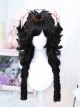 Exquisite Cute Dark Fluffy Daily Bangs Sweet Lolita Full Head Long Roman Curly Wig