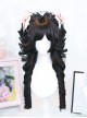 Exquisite Cute Dark Fluffy Daily Bangs Sweet Lolita Full Head Long Roman Curly Wig