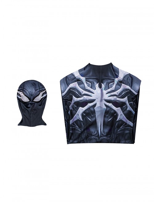 Game Marvel Rivals Halloween Cosplay Spider Man Black Battle Suit Bodysuit Costume Set