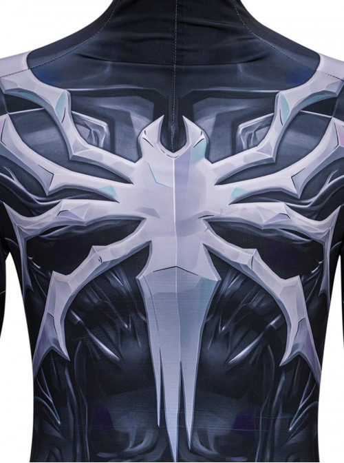 Game Marvel Rivals Halloween Cosplay Spider Man Black Battle Suit Bodysuit Costume Set