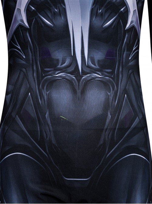 Game Marvel Rivals Halloween Cosplay Spider Man Black Battle Suit Bodysuit Costume Set