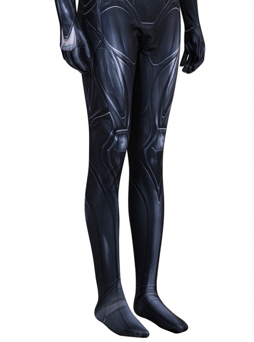 Game Marvel Rivals Halloween Cosplay Spider Man Black Battle Suit Bodysuit Costume Set