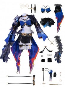 Game Wuthering Waves Halloween Cosplay Galbrena Costume Set