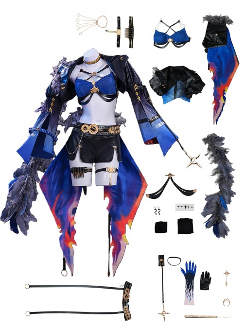 Game Wuthering Waves Halloween Cosplay Galbrena Costume Set