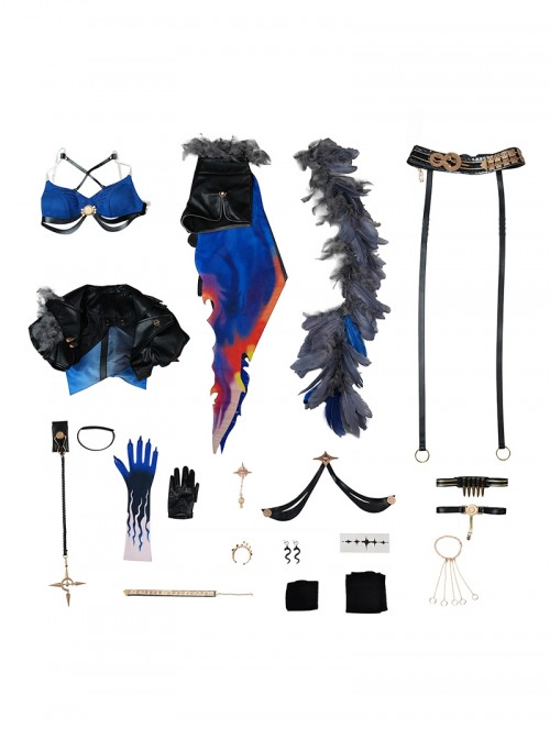 Game Wuthering Waves Halloween Cosplay Galbrena Costume Set