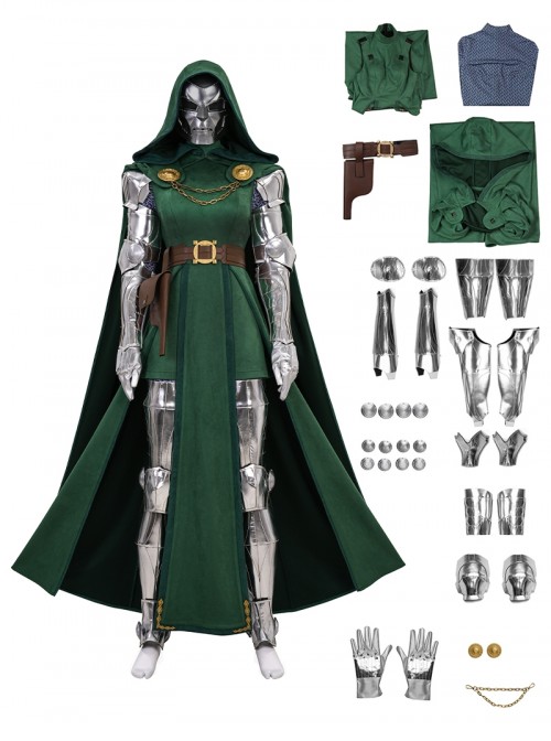 Avengers Doomsday Halloween Cosplay Victor Von Doom Doctor Doom Gender Swapped Version Costume Set Without Shoes