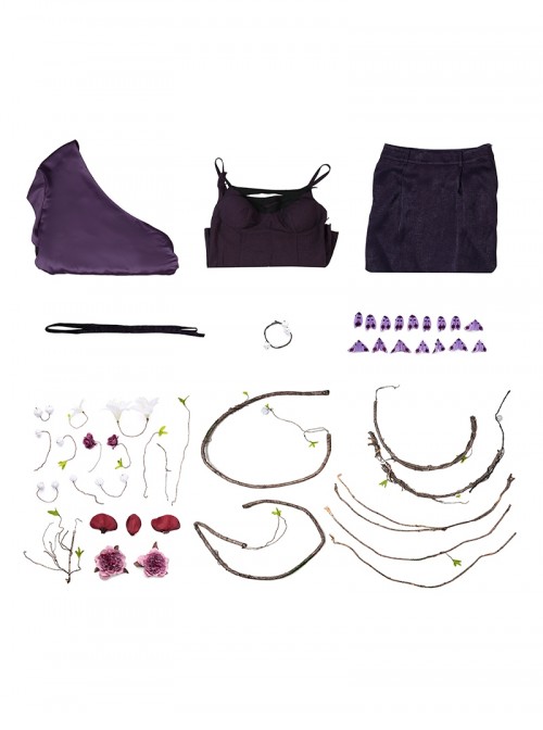 Game Where Winds Meet Halloween Cosplay Unbound Heart Valley Sect Women Costume Set