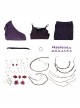 Game Where Winds Meet Halloween Cosplay Unbound Heart Valley Sect Women Costume Set