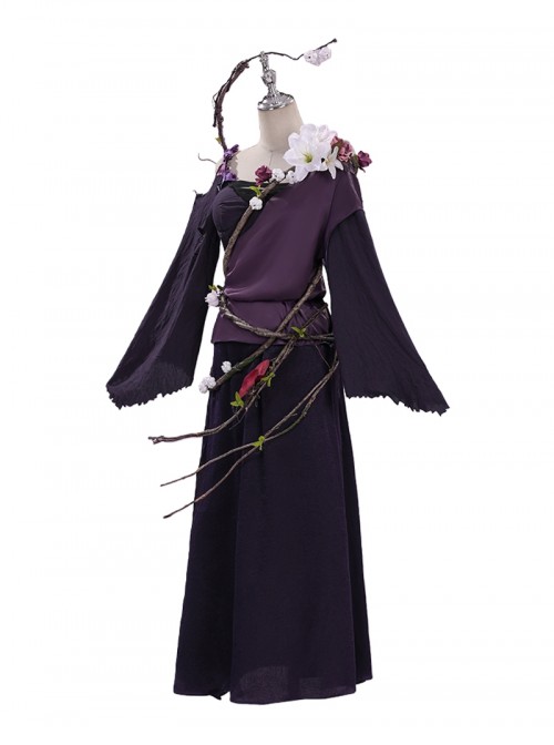 Game Where Winds Meet Halloween Cosplay Unbound Heart Valley Sect Women Costume Set