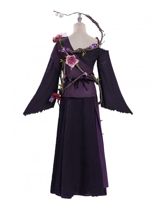 Game Where Winds Meet Halloween Cosplay Unbound Heart Valley Sect Women Costume Set