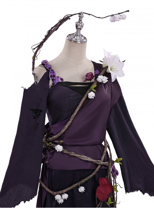 Game Where Winds Meet Halloween Cosplay Unbound Heart Valley Sect Women Costume Set