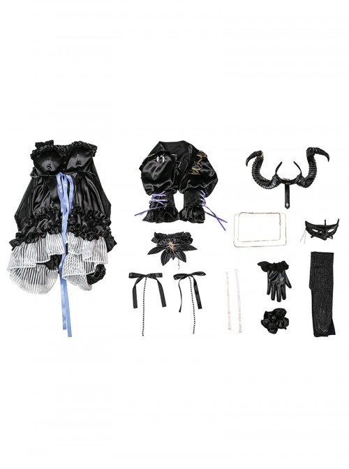 Game Arknights Halloween Cosplay Togawa Sakiko Ave Mujica Master Of Melody Costume Set