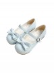 Small Round Cake Series Cute Girl Daily Elegant Versatile Bowknot Sweet Lolita Round Toe Flat Shoes