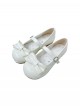 Small Round Cake Series Cute Girl Daily Elegant Versatile Bowknot Sweet Lolita Round Toe Flat Shoes