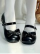 Small Round Cake Series Cute Girl Daily Elegant Versatile Bowknot Sweet Lolita Round Toe Flat Shoes