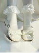 Small Round Cake Series Cute Girl Daily Elegant Versatile Bowknot Sweet Lolita Round Toe Flat Shoes