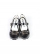 Cocoa Frame Series Elegant Retro Metal Buckle Bowknot Decoration Round Toe Classic Lolita Flats Shoes