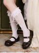 Cocoa Frame Series Elegant Retro Metal Buckle Bowknot Decoration Round Toe Classic Lolita Flats Shoes