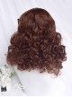 Cheese Bear Series Caramel Brown Cute Doll Sense Curly Bangs Sweet Lolita Fluffy Doll Short Curly Wig