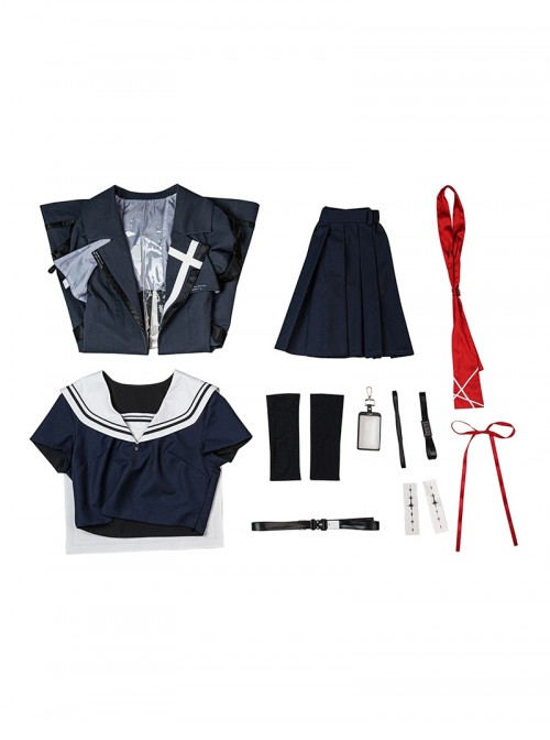 Game Wuthering Waves Halloween Cosplay Chisa Costume Set