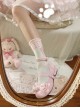 Tea Party Series Versatile Round Toe Lace Bowknot Pearl Embellishment Sweet Lolita Low Heel Shoes